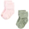 imageHudson Baby Baby Girls Cotton Rich Newborn and Terry SocksSolid Wild Rose Pink