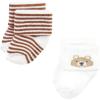 imageHudson Baby Baby Girls Cotton Rich Newborn and Terry SocksTeddy Bear