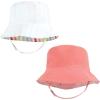 imageHudson Baby Baby Girls Sun Protection HatFlamingo Rainbow Stripe