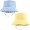 imageHudson Baby Baby Girls Sun Protection HatLemon Stripe