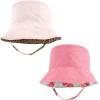 imageHudson Baby Baby Girls Sun Protection HatMint Floral Leopard