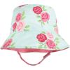 imageHudson Baby Baby Girls Sun Protection HatMint Floral Leopard