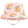 imageHudson Baby Baby Girls Sun Protection HatOranges Stripe