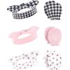 imageHudson Baby Girls 12Pc Cotton Headband and Scratch Mitten Set Lady Bug Xoxo 06 MonthsLady Bug Xoxo