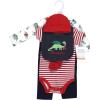 imageHudson Baby Unisex Baby Cotton Layette SetChristmasaurus