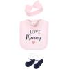 imageHudson Baby Unisex Baby Cotton Layette SetGirl Mommy Pink Navy