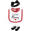 imageHudson Baby Unisex Baby Cotton Layette SetGirl Mommy Red Black