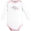 imageHudson Baby Unisex Baby Cotton Layette SetPink Gray Elephant