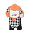 imageHudson Baby Unisex Baby Cotton Layette SetPumpkin Truck
