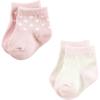 imageHudson Baby Unisex Baby Girls sock and headbandBasic Pink Gray