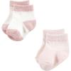 imageHudson Baby Unisex Baby Girls sock and headbandBasic Pink Gray