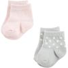 imageHudson Baby Unisex Baby Girls sock and headbandBasic Pink Gray