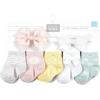 imageHudson Baby Unisex Baby Girls sock and headbandDaisy
