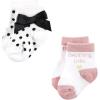 imageHudson Baby Unisex Baby Girls sock and headbandMom Dad