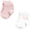 imageHudson Baby Unisex Baby Girls sock and headbandMom Dad
