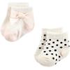 imageHudson Baby Unisex Baby Girls sock and headbandSoft Pink Roses