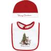 imageHudson Baby Unisex BabyCotton Bib and Headband or Caps SetChristmas Forest