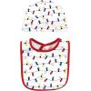imageHudson Baby Unisex BabyCotton Bib and Headband or Caps SetChristmoose