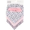 imageHudson Baby Unisex BabyCotton Bib and Headband or Caps SetClassic Floral