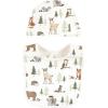 imageHudson Baby Unisex BabyCotton Bib and Headband or Caps SetForest Animals