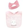 imageHudson Baby Unisex BabyCotton Bib and Headband or Caps SetHappy Easter