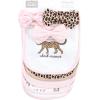 imageHudson Baby Unisex BabyCotton Bib and Headband or Caps SetLeopard Safari