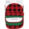 imageHudson Baby Unisex BabyCotton Bib and Headband or Caps SetMoose Wonderful Time