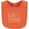 imageHudson Baby Unisex BabyCotton Bib and Headband or Caps SetPink Cutest Pumpkin