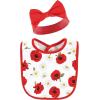 imageHudson Baby Unisex BabyCotton Bib and Headband or Caps SetPoppy Daisy