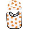 imageHudson Baby Unisex BabyCotton Bib and Headband or Caps SetPumpkin