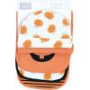 imageHudson Baby Unisex BabyCotton Bib and Headband or Caps SetPumpkin