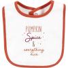 imageHudson Baby Unisex BabyCotton Bib and Headband or Caps SetPumpkin Spice