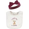 imageHudson Baby Unisex BabyCotton Bib and Headband or Caps SetPumpkin Spice