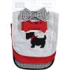 imageHudson Baby Unisex BabyCotton Bib and Headband or Caps SetScottie Dog