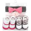 imageHudson Baby babygirls Headband and Socks SetPink Leopard