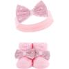 imageHudson Baby babygirls Headband and Socks SetPrincess 4piece