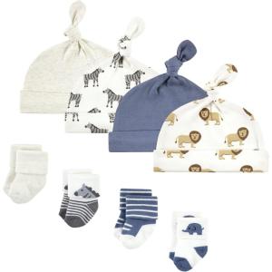 imageHudson Baby Baby Girls Cap and Socks SetSafari