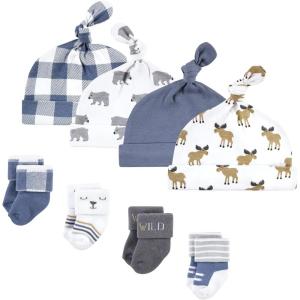 imageHudson Baby Baby Girls Cap and Socks SetWoodland