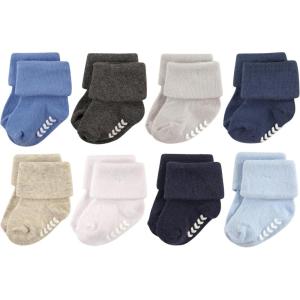 imageHudson Baby Baby Girls Cotton Rich Newborn and Terry SocksBlue Gray