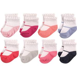 imageHudson Baby Baby Girls Cotton Rich Newborn and Terry SocksMary Jane
