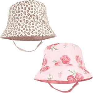 imageHudson Baby Baby Girls Sun Protection HatBlush Rose Leopard