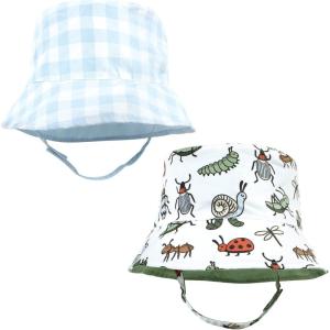 imageHudson Baby Baby Girls Sun Protection HatCritters Plaid