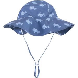 imageHudson Baby Baby Girls Sun Protection HatDark Blue Whale
