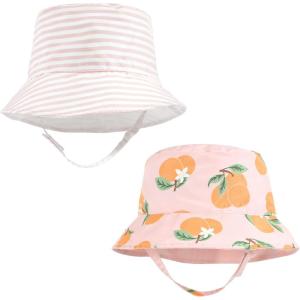 imageHudson Baby Baby Girls Sun Protection HatOranges Stripe
