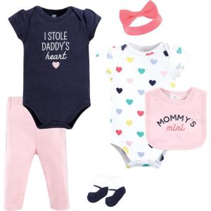 imageHudson Baby Unisex Baby Cotton Layette SetBold Mom Dad