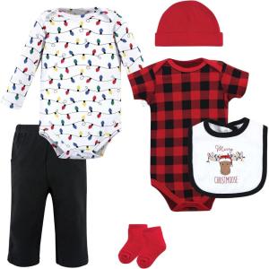 imageHudson Baby Unisex Baby Cotton Layette SetChristmoose