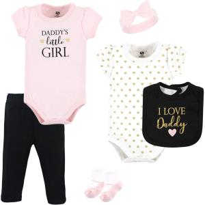 imageHudson Baby Unisex Baby Cotton Layette SetGirl Daddy