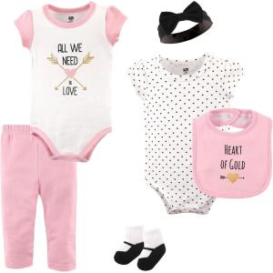 imageHudson Baby Unisex Baby Cotton Layette SetHeart