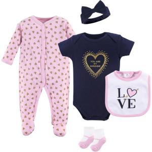 imageHudson Baby Unisex Baby Cotton Layette SetLove