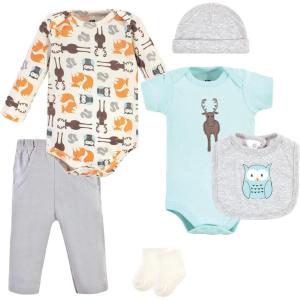 imageHudson Baby Unisex Baby Cotton Layette SetMoose